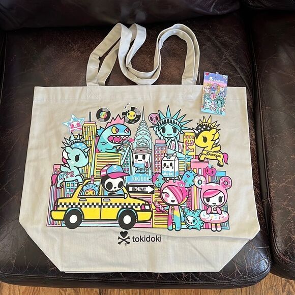 tokidoki Handbags - Tokidoki NYC Collection Twill Tote Bag
